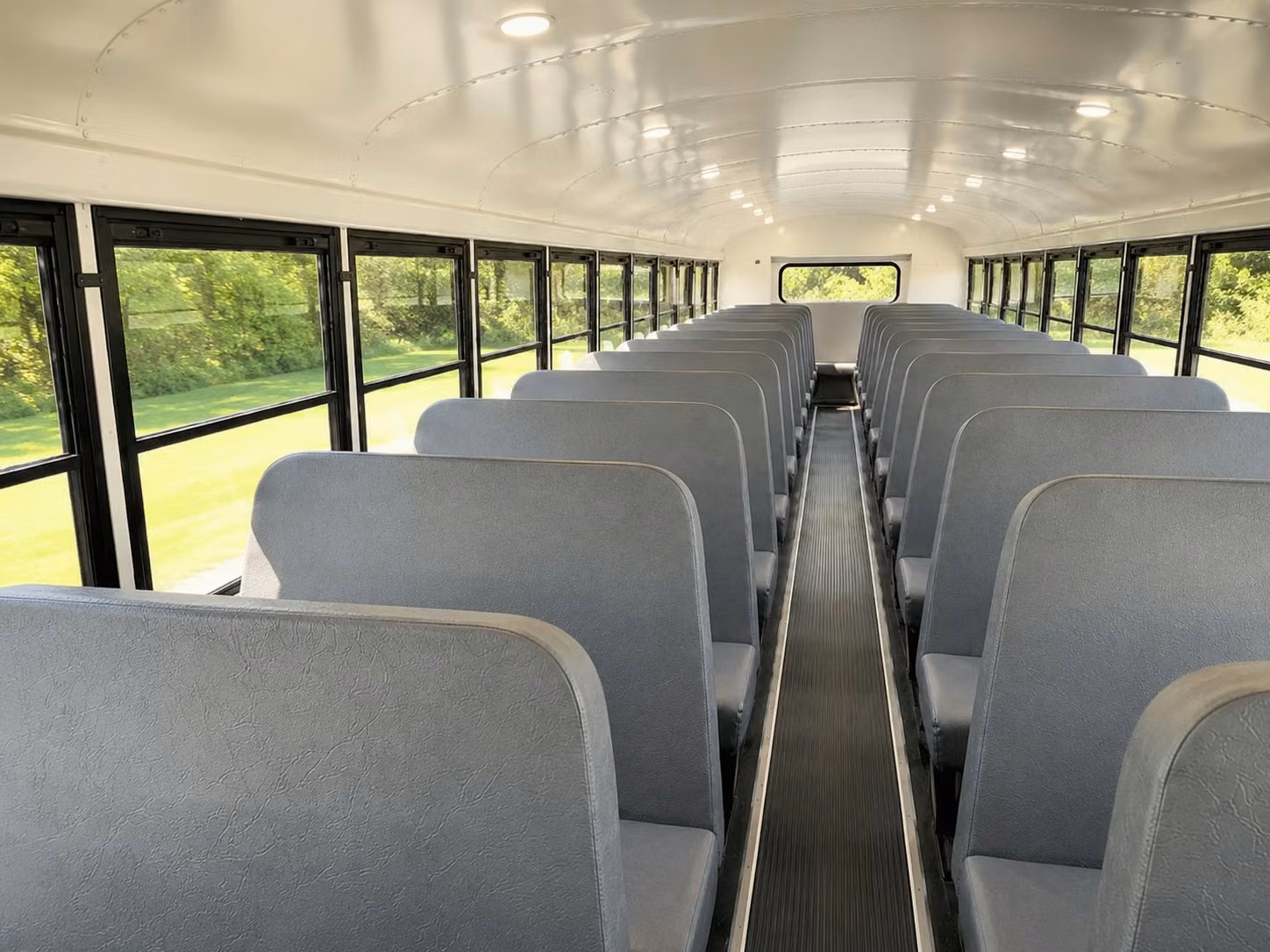 school bus inside